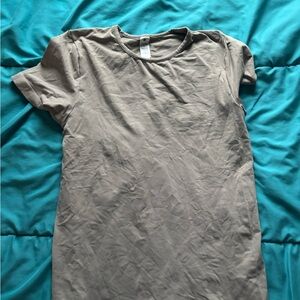 Yogalicious Taupe Short Sleeve Tee